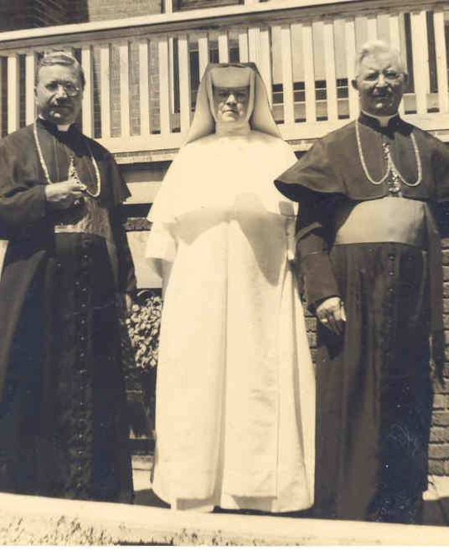 Mother Gerald Barry with Bishop Patrick Barry and Archbishop Cicognani